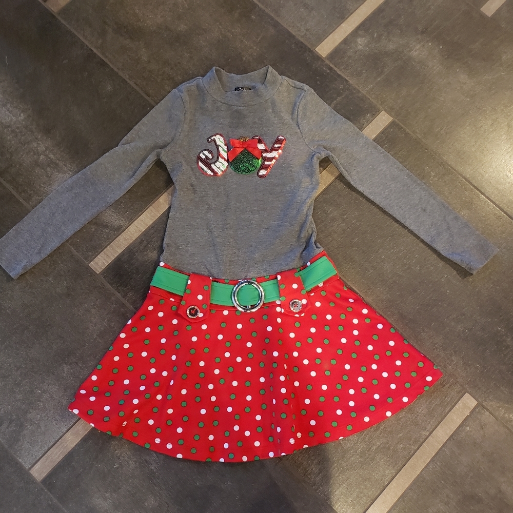 Pink & Violet Joy Christmas Dress 7/8